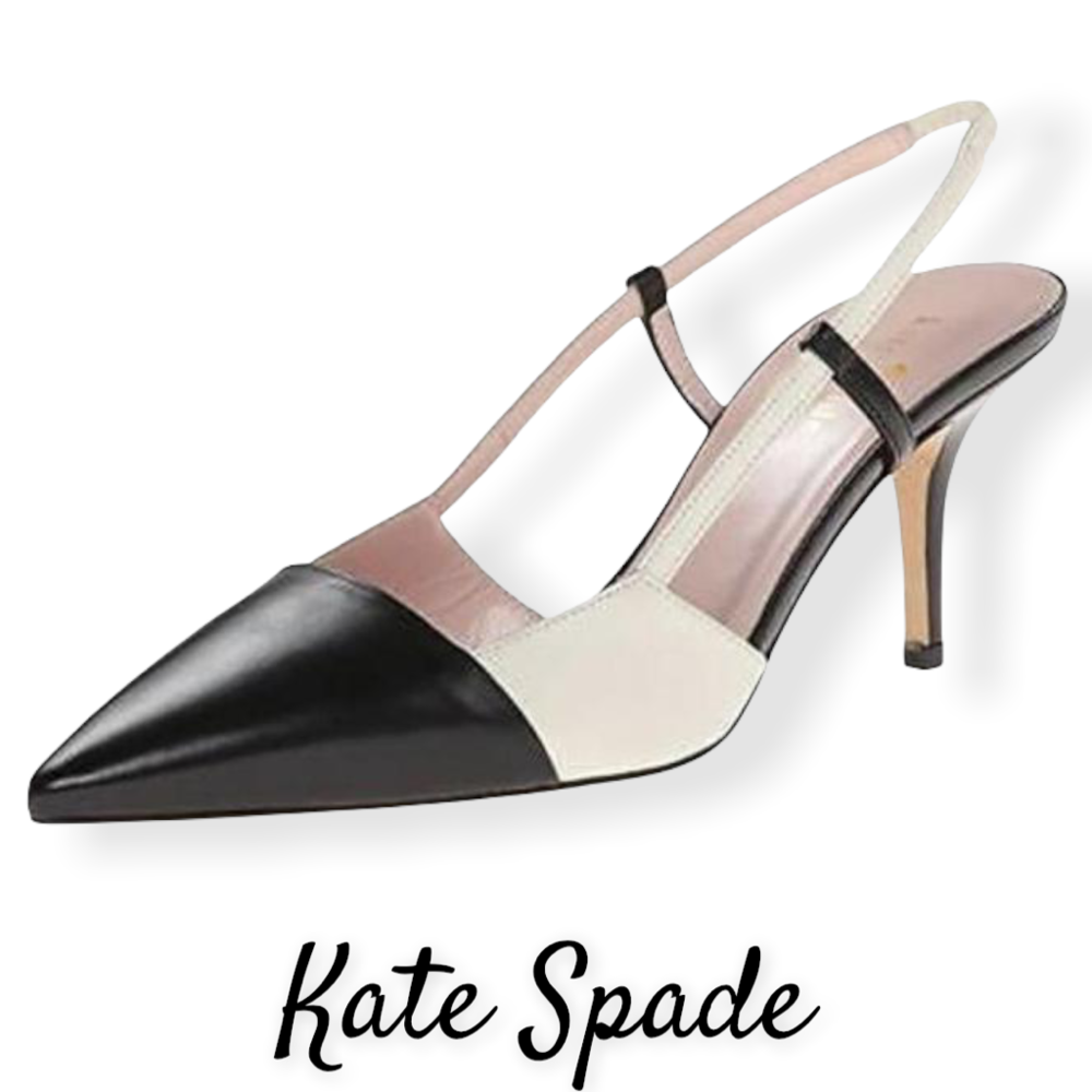 Kate Spade Black and White Heels